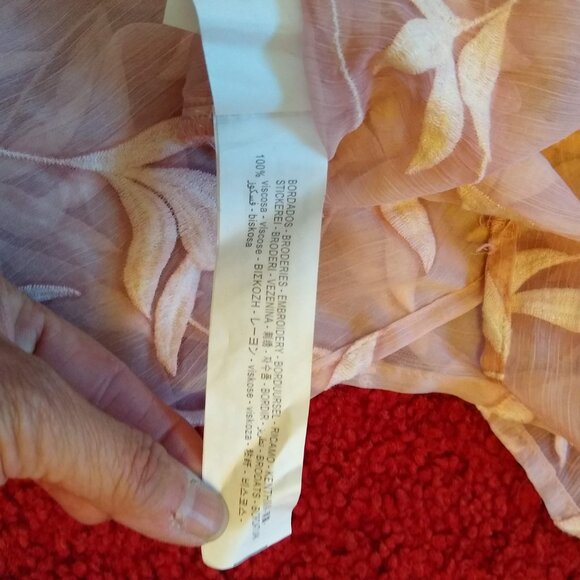 Zara sheer embroidered floral maxi shirtdress - Picture 10 of 12